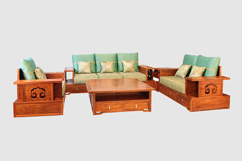 陕西中式实木沙发简直太美了