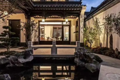 陕西现代中式别墅的庭院设计如此美丽